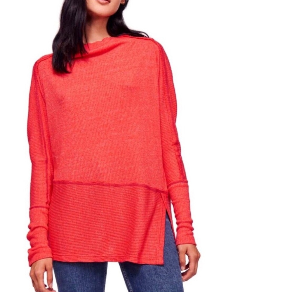We The Free Londontown Tunic Thermal Ribbed Knit Top